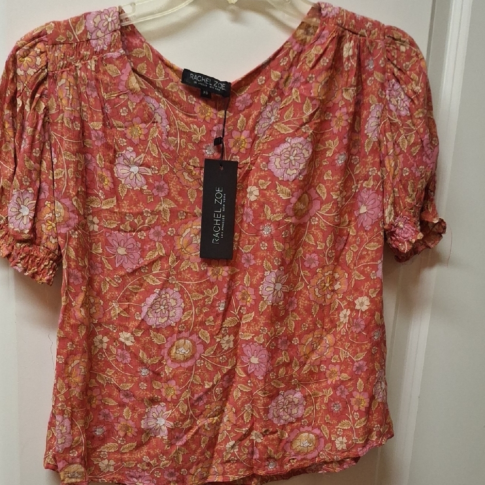 Rachel Zoe Floral Pink Women's Top